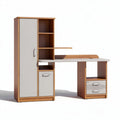 Bureau en bois avec rangements intégrés et surface de travail 150 x 60 x 180cm